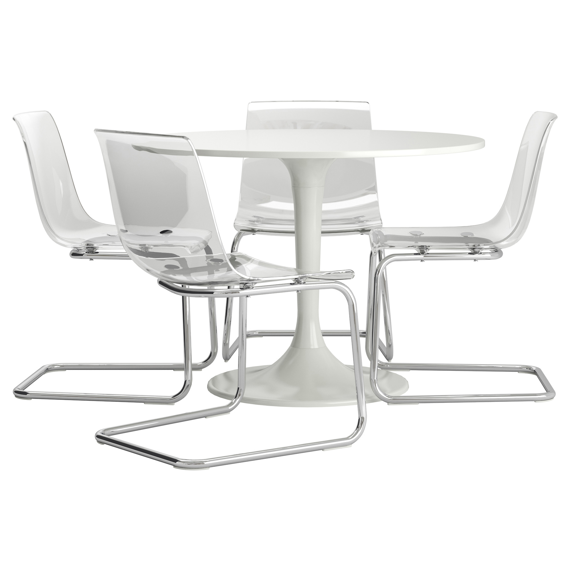 Ikea clear table online and chairs