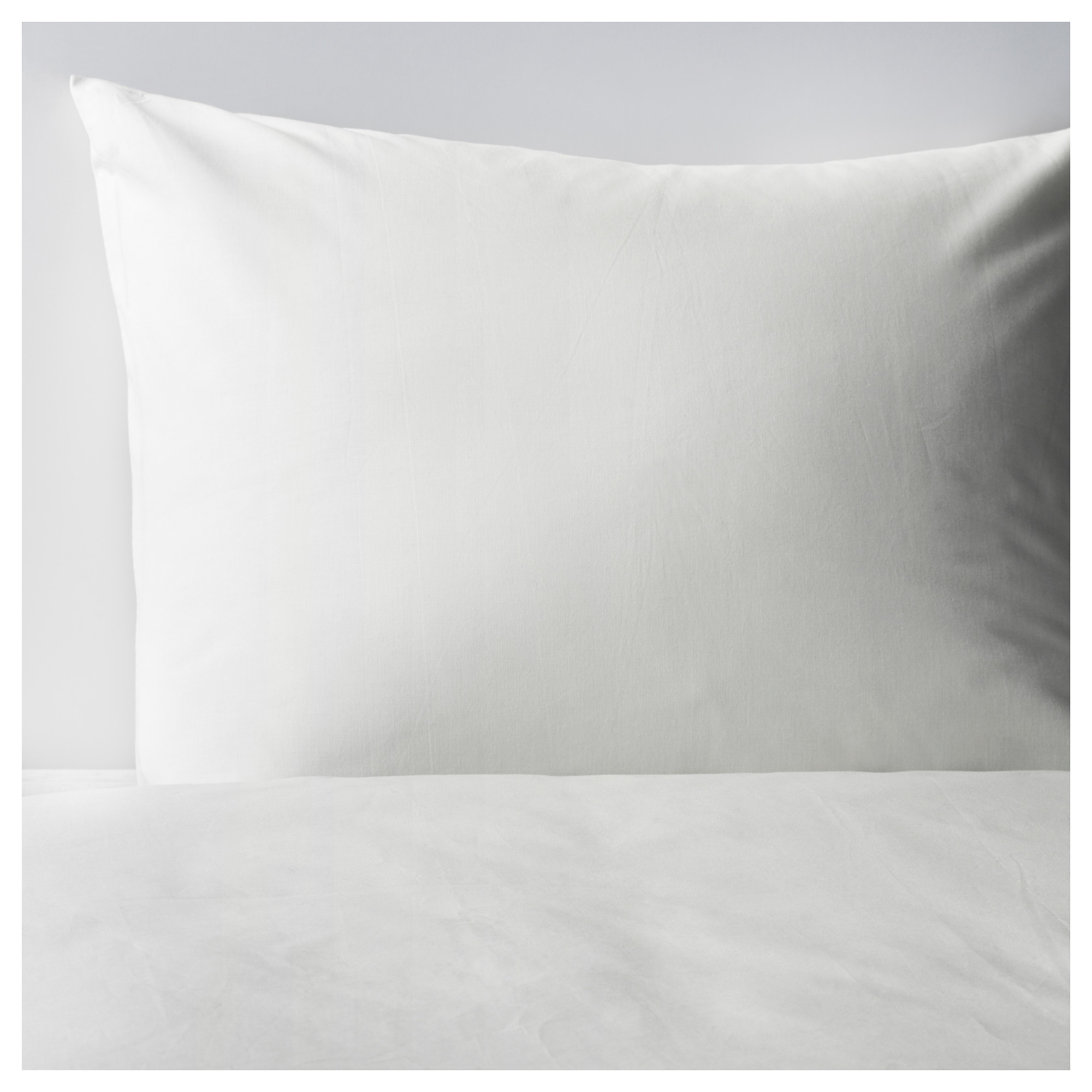 DVALA Duvet cover and 2 pillowcases - white 240x220/50x80 cm