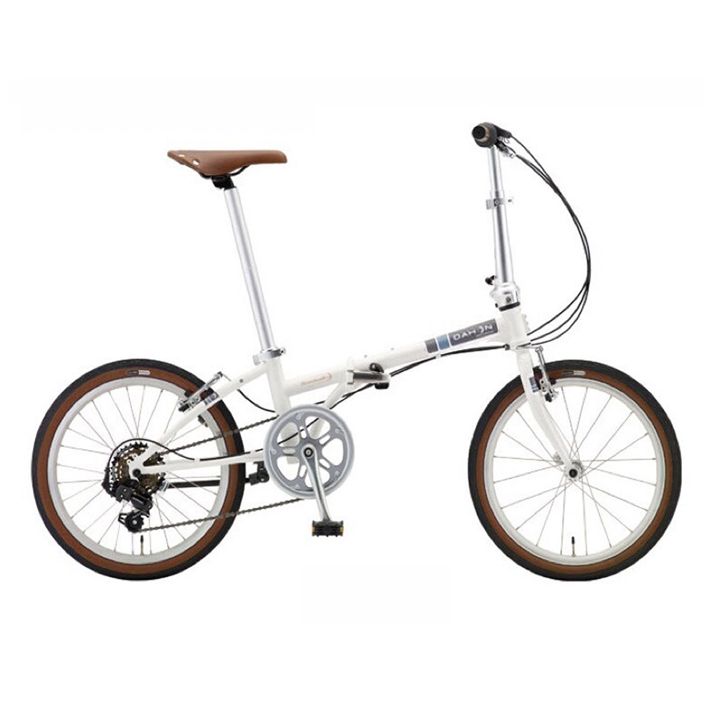 Foldable Bikes Dahon 19 Boardwalk D7 White Komnit Express