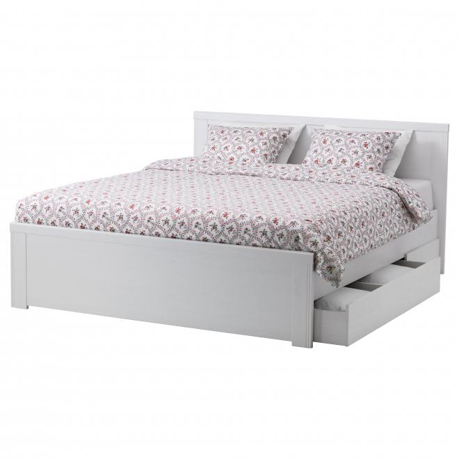 Ikea brusali outlet bed drawers