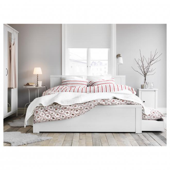 Ikea brusali deals queen bed