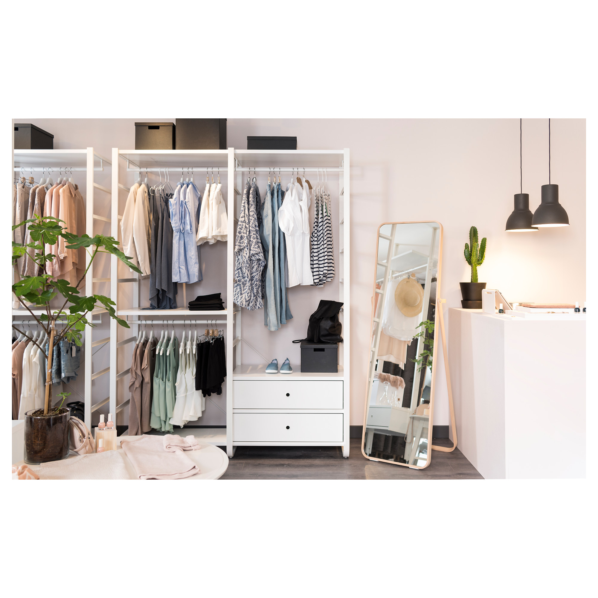 Elvarli IKEA Open Clothes Shoe Storages, - Komnit Furniture