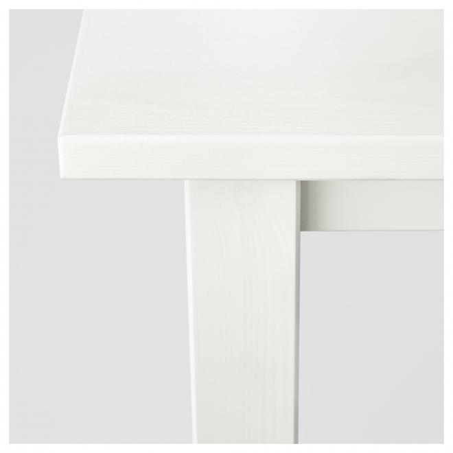 HEMNES white white stain, Coffee table, 90x90 cm - IKEA