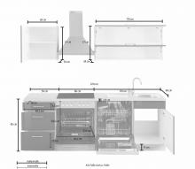 HELD MÖBEL HELD Kitchen Cabinets, - Komnit Store