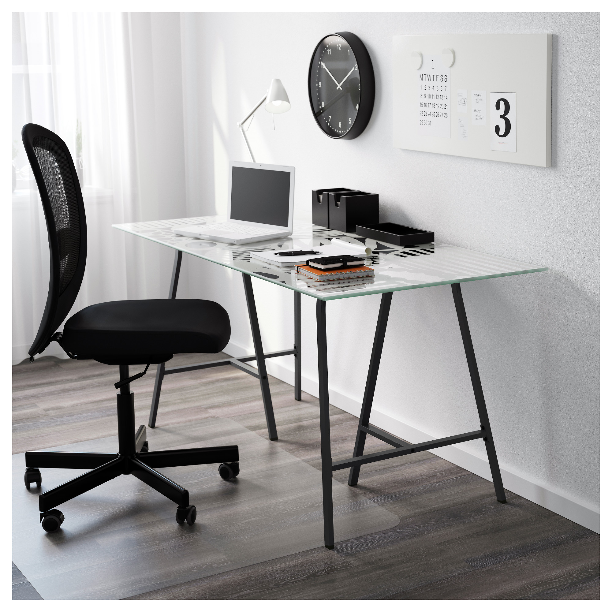 GLASHOLM LERBERG IKEA Modular Office Tables, - Komnit Furniture